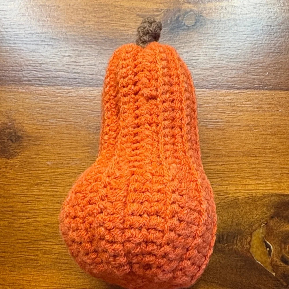 Crochet Emotional Support Positive Pumpkin